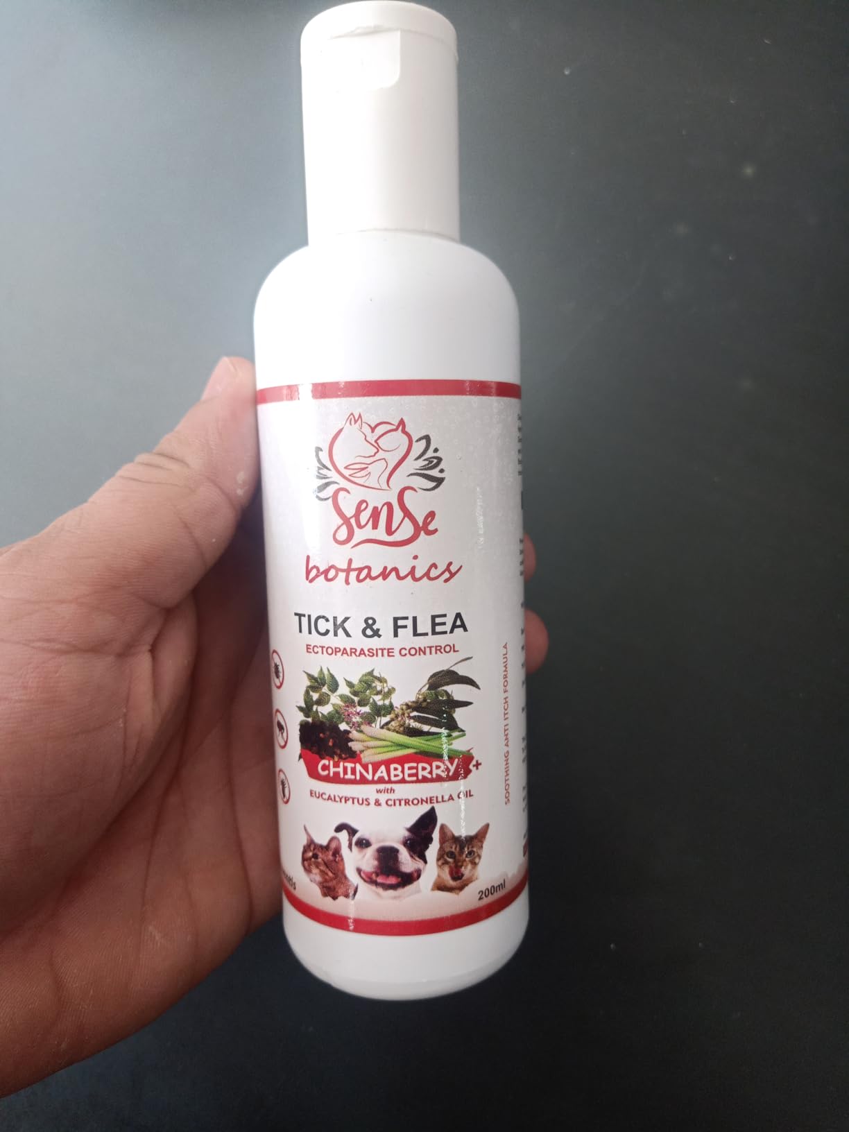 Buy Sense Botanics™ Anti Tick & Flea Shampoo for Dogs and Cats, 200 ml ...