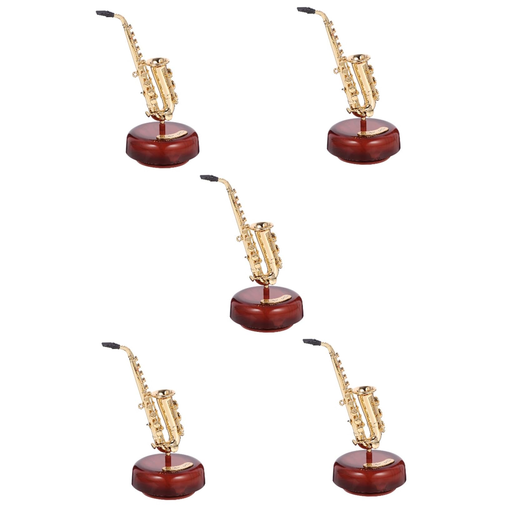 Alipis 5pezzi Carillon Musicale Manovella con Design Strumento Musicale Decorazione Unica per Compleanni e FESTIVITÀ Elegante Scultura da Tavolo per Casa e Ufficio