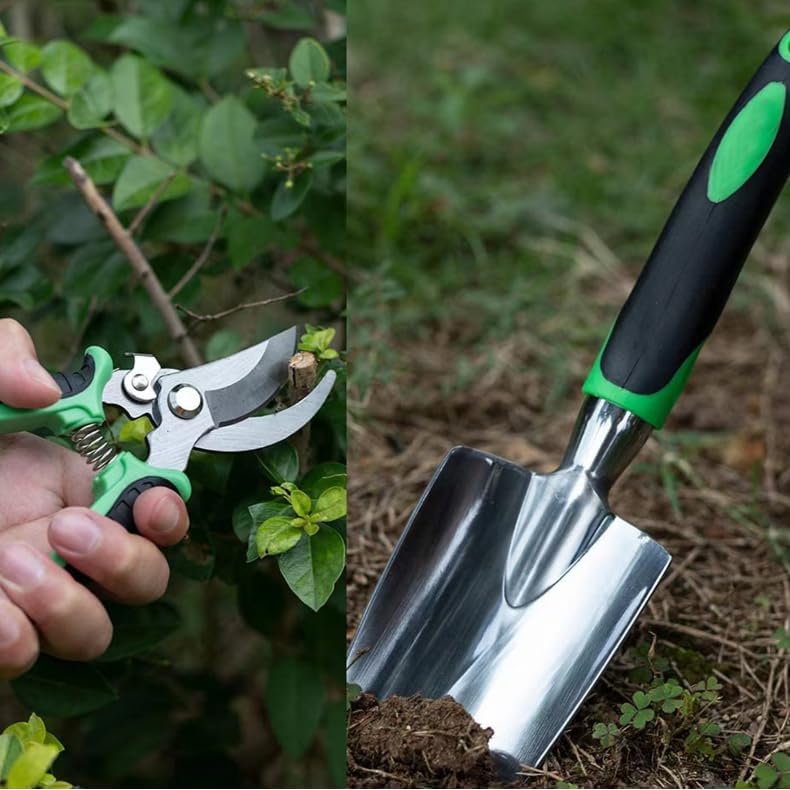 Miniatura 6 de Juego de herramientas de jardinería de 7 piezas para mujer, herramientas manuales de jardinería de alta resistencia, herramientas manuales de