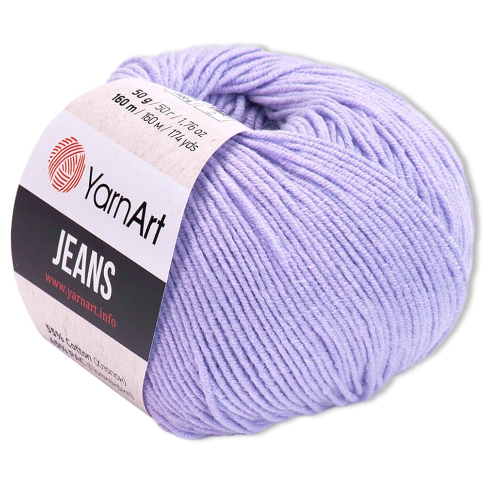 Frida's Wollhaus YarnArt Amigurumi Baby Yarn - 50g - Denim - Knitting - Crochet - Pastel Colors - 63 Colors (89, lilac)