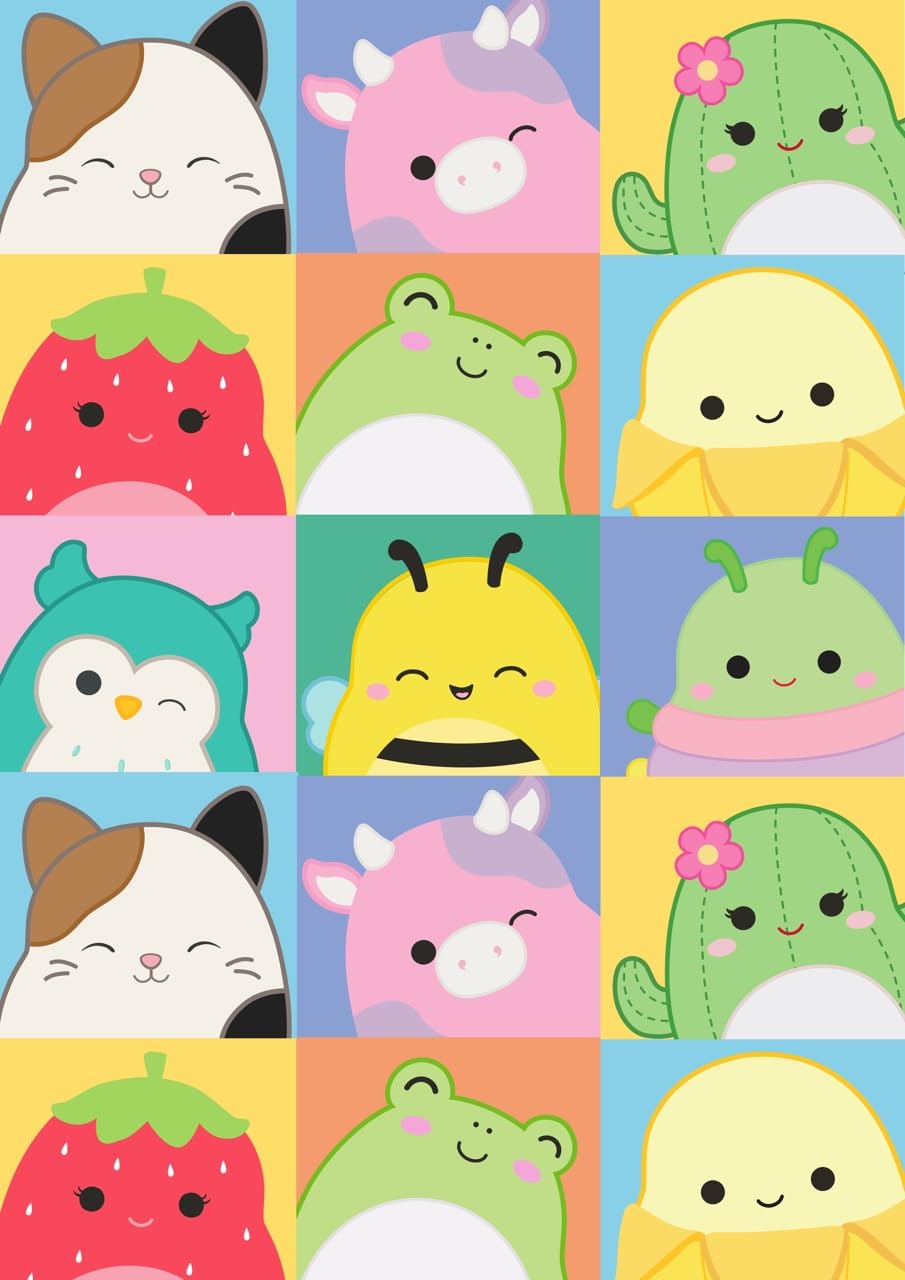 SQUISHMALLOWS WRAPPING PAPER 2M ROLL WRAP SQUISHMALLOW BIRTHDAY GIFT WRAP