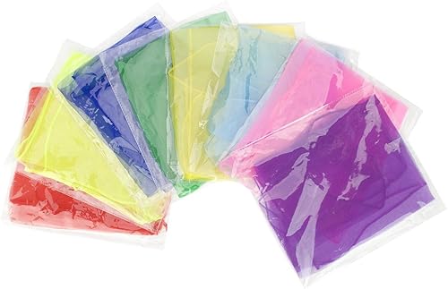 Miniatura 8 de 36 bufandas de baile malabarismo, bufanda transparente de moda para fiesta, 24 x 24 pulgadas