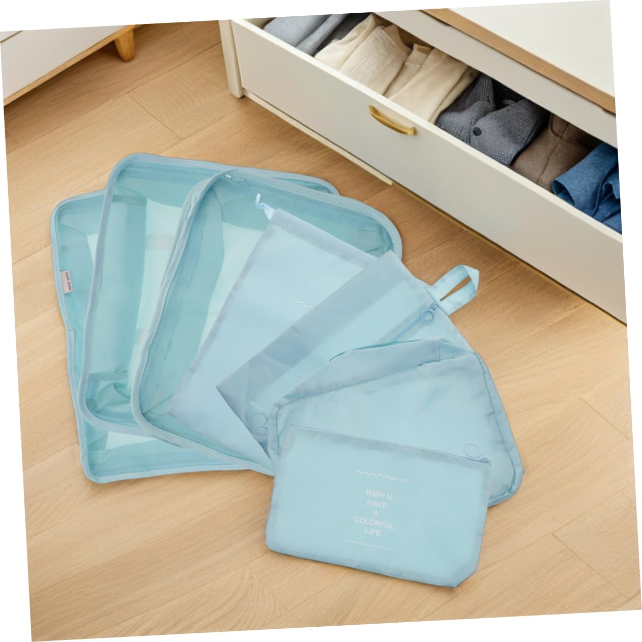 IMIKEYA 14pezzi Cubi di Imballaggio Set Organizer per Valigia Borse Portaoggetti da Viaggio Leggere Impermeabili per Abbigliamento e Accessori