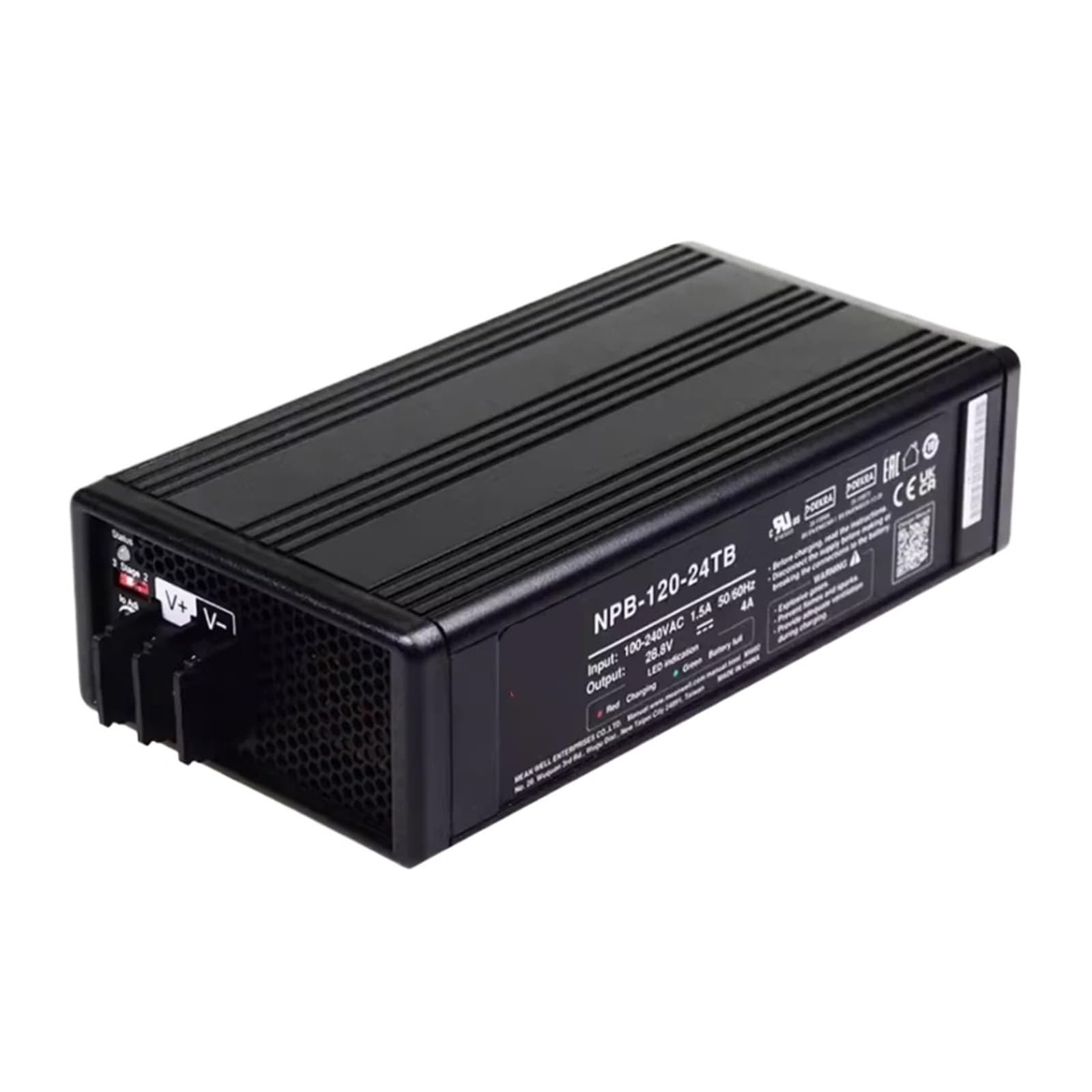 Chargeur 120W NPB-120-24XLR 24V avec technologie de charge haute efficacité
