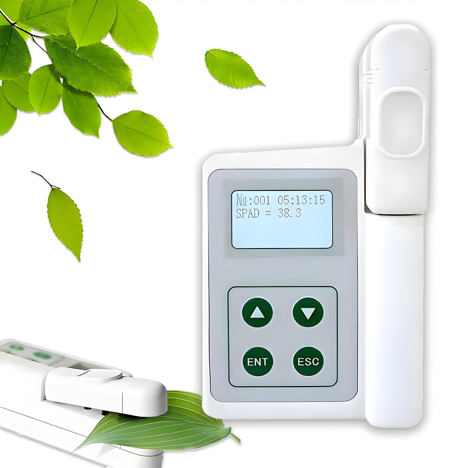 GLBMXDD Handheld Chlorophyll Meter for Accurate Spad, Ideal for Farmers, Gardeners, and Scientific Research,2mm*2mm Micro-Measuring Area,for Plant health assessment Chlorophyll