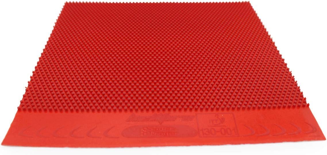 Sauer & Tröger Revêtement pour Tennis de Table | Picots Longs | Rouge, Noir | Ox | Hellfire