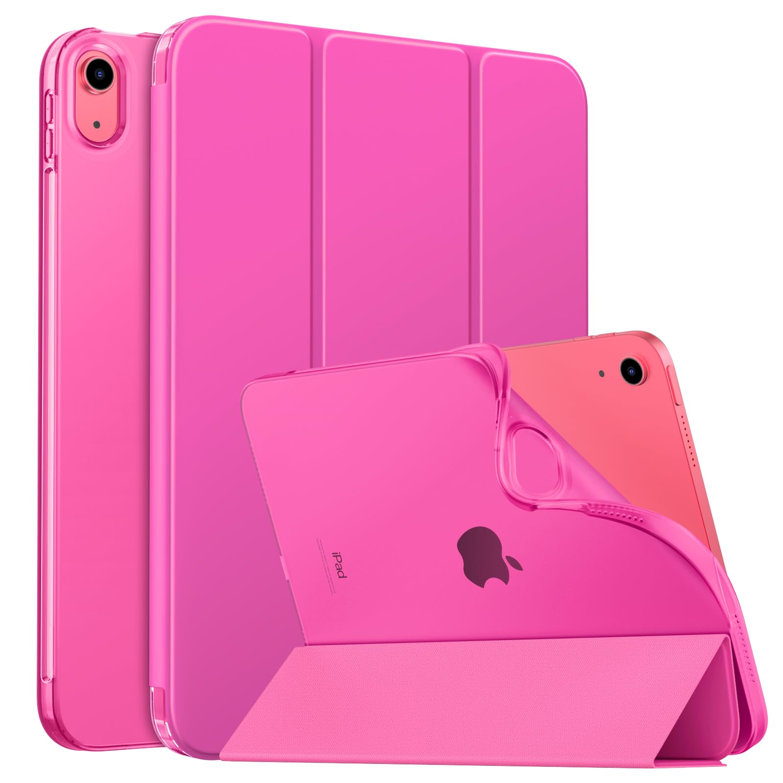 MoKo Case for New iPad (A16) 11th Generation 2025/10th Generation 2022, iPad 11 inch/10.9 inch Case with Soft TPU Translucent Frosted Back Cover,Auto