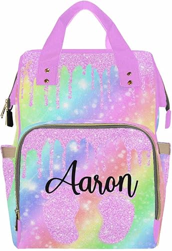 Bolsa de pañales personalizada, mochila de pañales casual, mochila de bebé para mamá, Multi 09, talla única , Mochilas Daypack