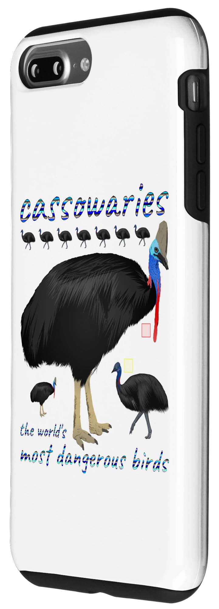 iPhone 7 Plus/8 Plus Cassowaries Case - Image 2