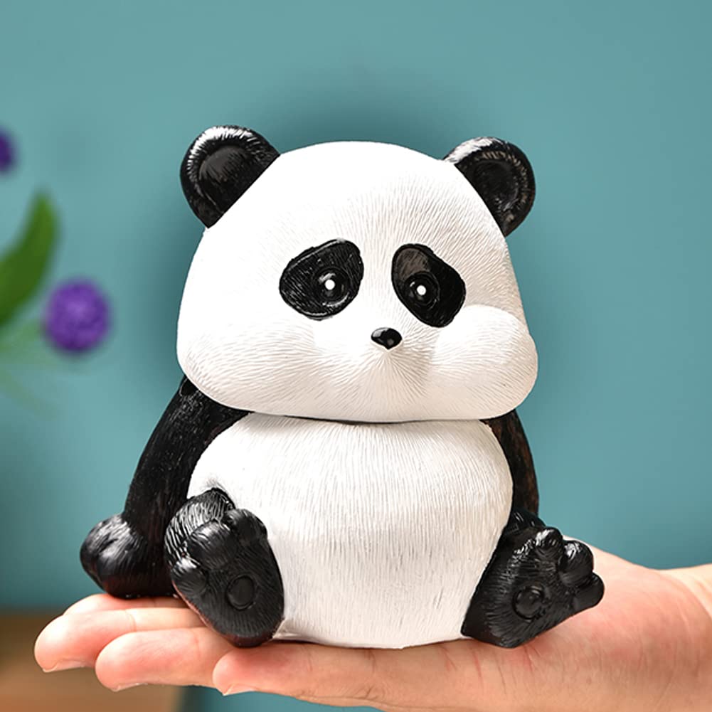 パンダの小物入れ、灰皿、置物 Amazon.co.jp: WAYUTO かわいいパンダがテーマの樹脂灰皿 蓋付き 装飾