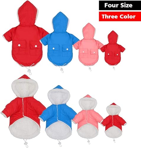 Miniatura 7 de SOCHII - Ropa para perro caliente para perros pequeños Chihuahua Pug Bulldog francés Roupa Cachorro, m, Rojo