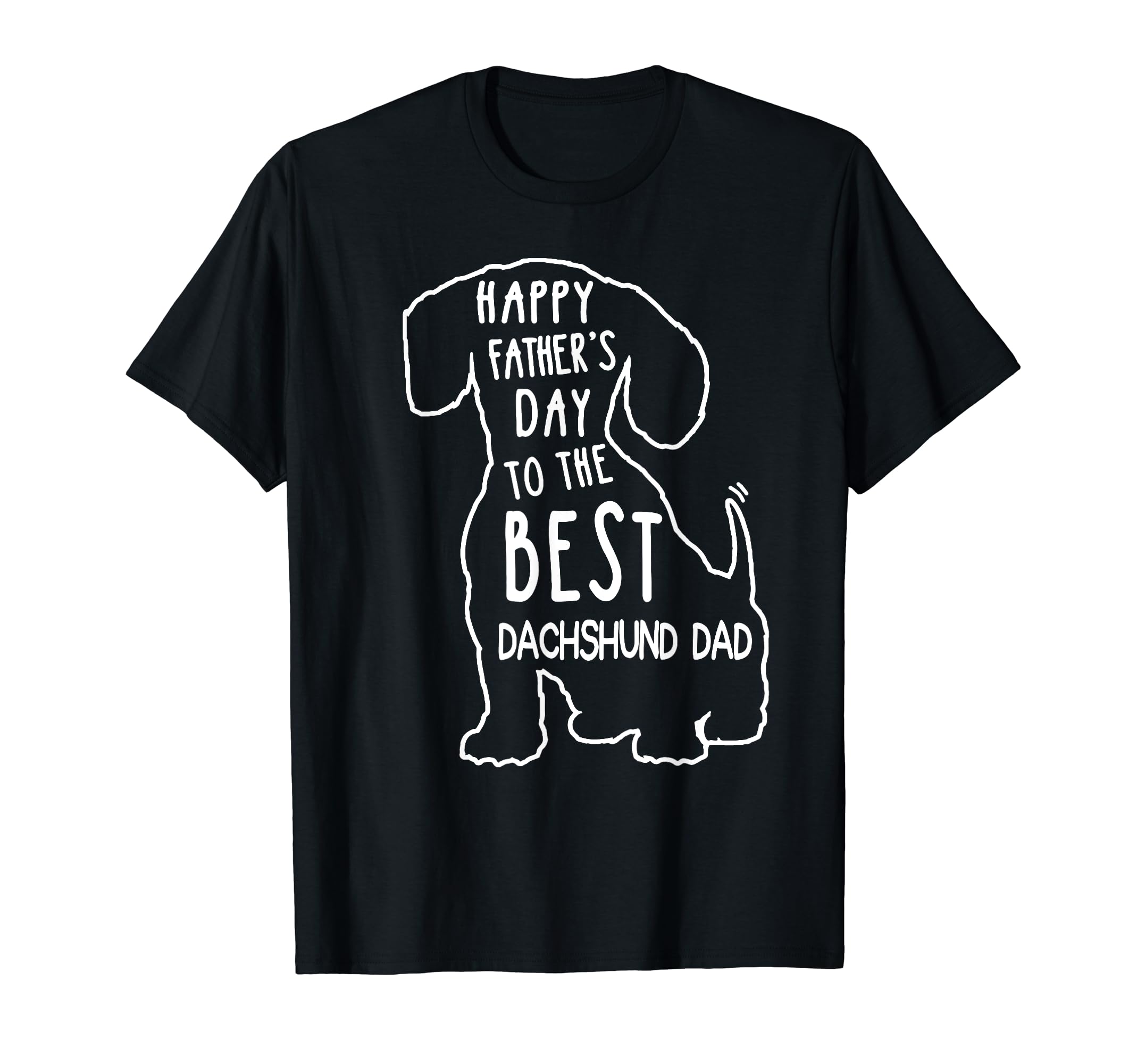 Mini Dachshund Dad Shirt - Happy Fathers Day Best Weenie Dad T-Shirt