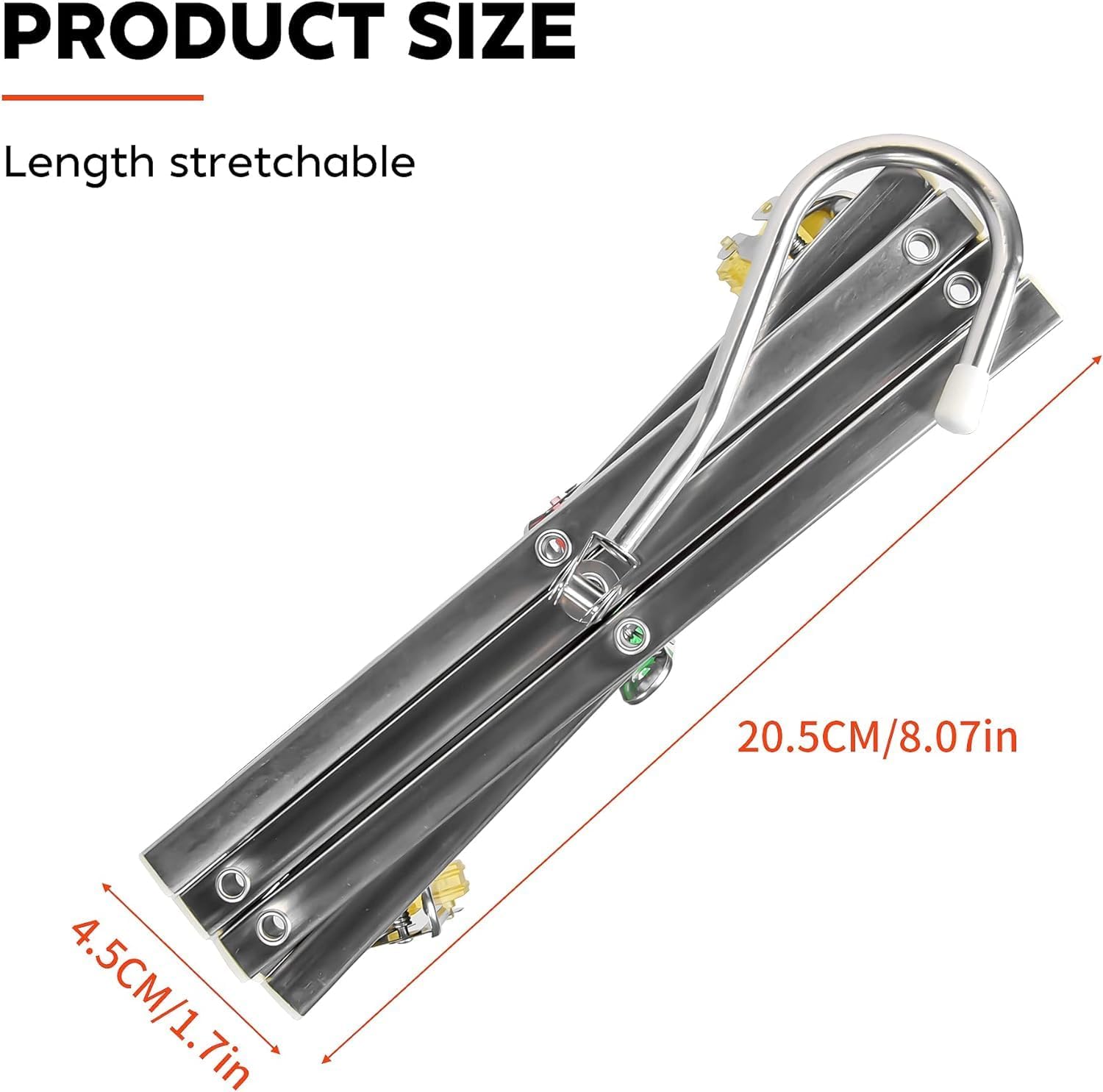 Drying Hanger, Hanging Drying Rack 2Pcs, Drip Hanger Stainless Steel with 10 Pegs for Laundry Underwear Socks, The Clips Release Quickly, Folding Portable