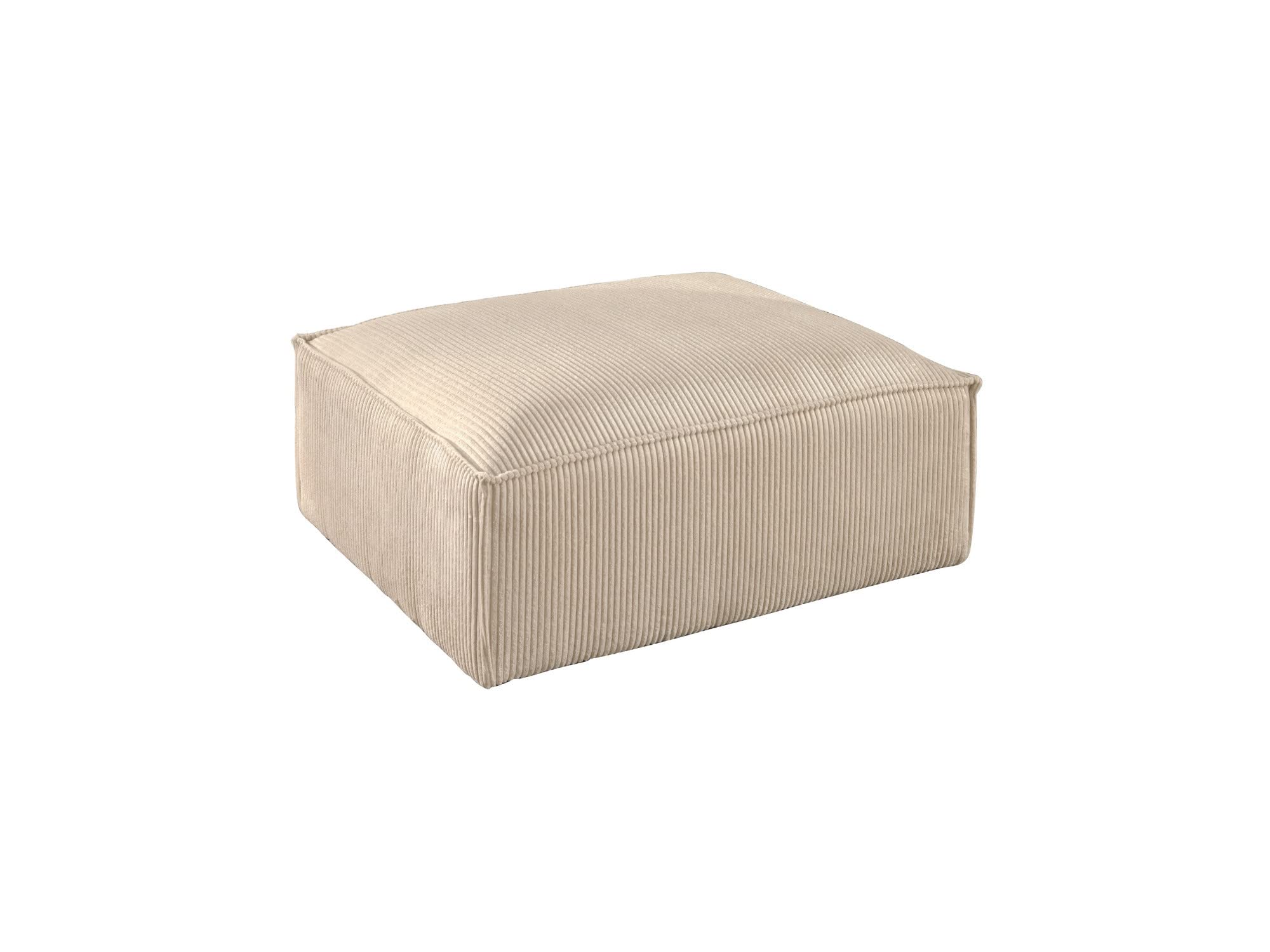 Pouf en velours côtelé Lisa Design Stella, l'élégance contemporaine durable