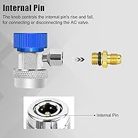 Vista 8 de Los adaptadores de acoplador rápido ajustables AC R134A funcionan como accesorios de calibre de colector de aire acondicionado automático, HVAC