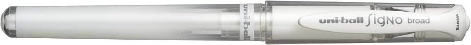 uni-ball UM-153 Signo Broad Caneta Esferográfica Gel Anti-Fraude - Branca - Blister C/1 unidade