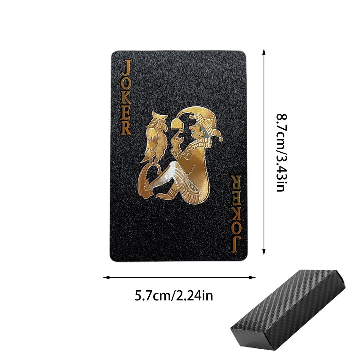 SWINILAYA 2 Mazzi di Carte Poker Plastificate - Carte da Gioco in PVC Impermeabile con Confezione, Halloween e Tutte le Feste