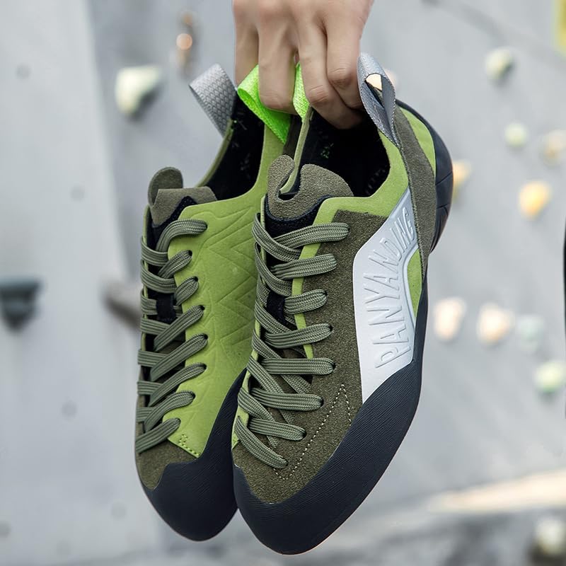 PANYANHU Rock Climbing Shoes for Men Rock Climbing & Bouldering Shoes for Indoor Outdoor Climbing Womens Sticky Rubber Climbing Boots