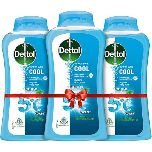 Dettol Icy Cool Body Wash 250ml - Pack of 3