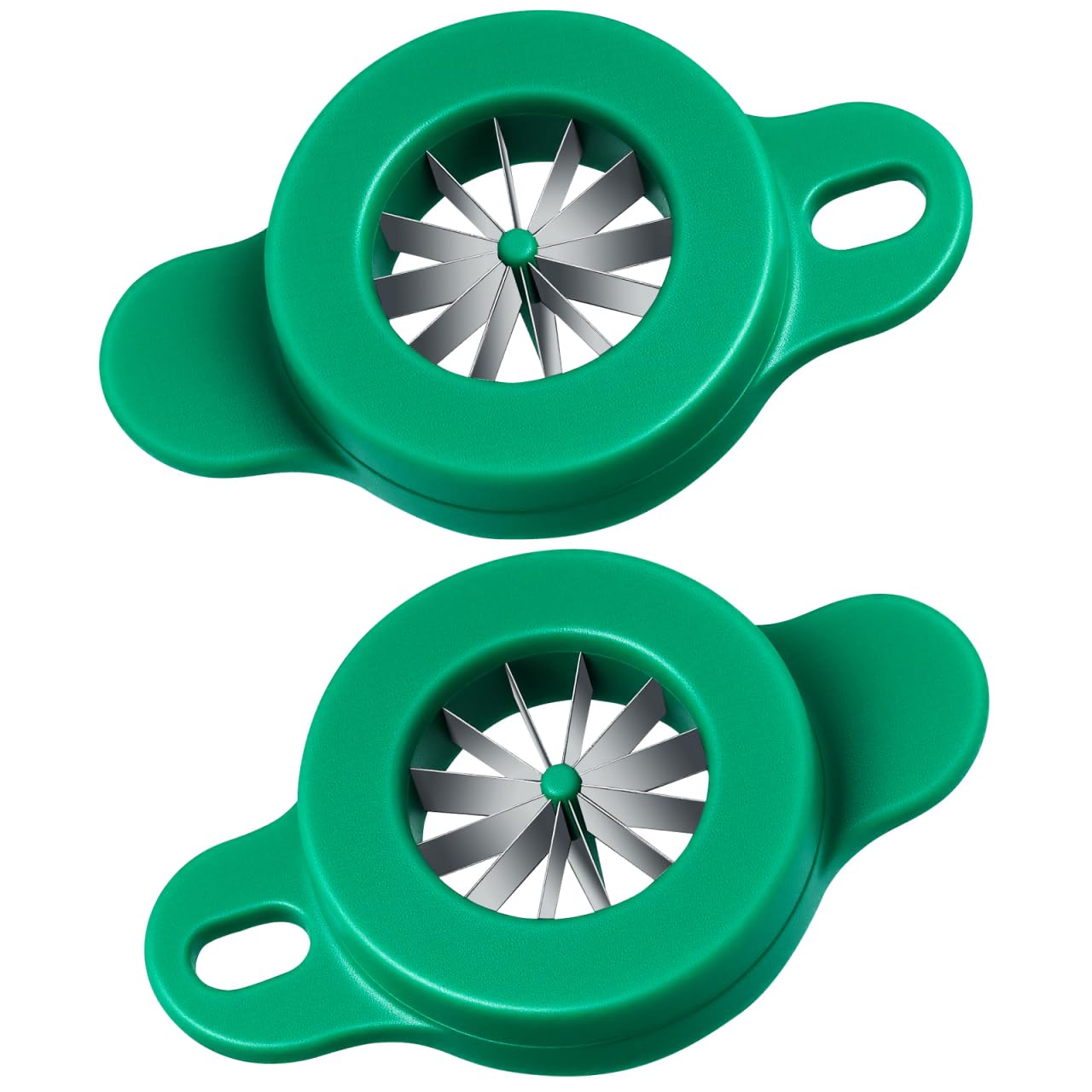 ABOOFAN Scallion Cutter 2-Pack with 12 Sharp Blades Portable Green Onion Slicer Kitchen Tool for Easy Vegetable Shredding