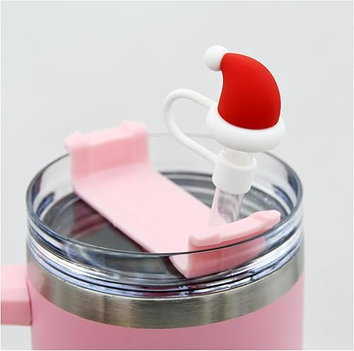 Miniatura 67 de Straw Cover Cap for Stanley Cup,Straw Topper Compatible for 30&40 Oz Tumbler with Handle,10mm 0.4in Dust-Proof Reusable Straw Tips Lids,Straw Tip