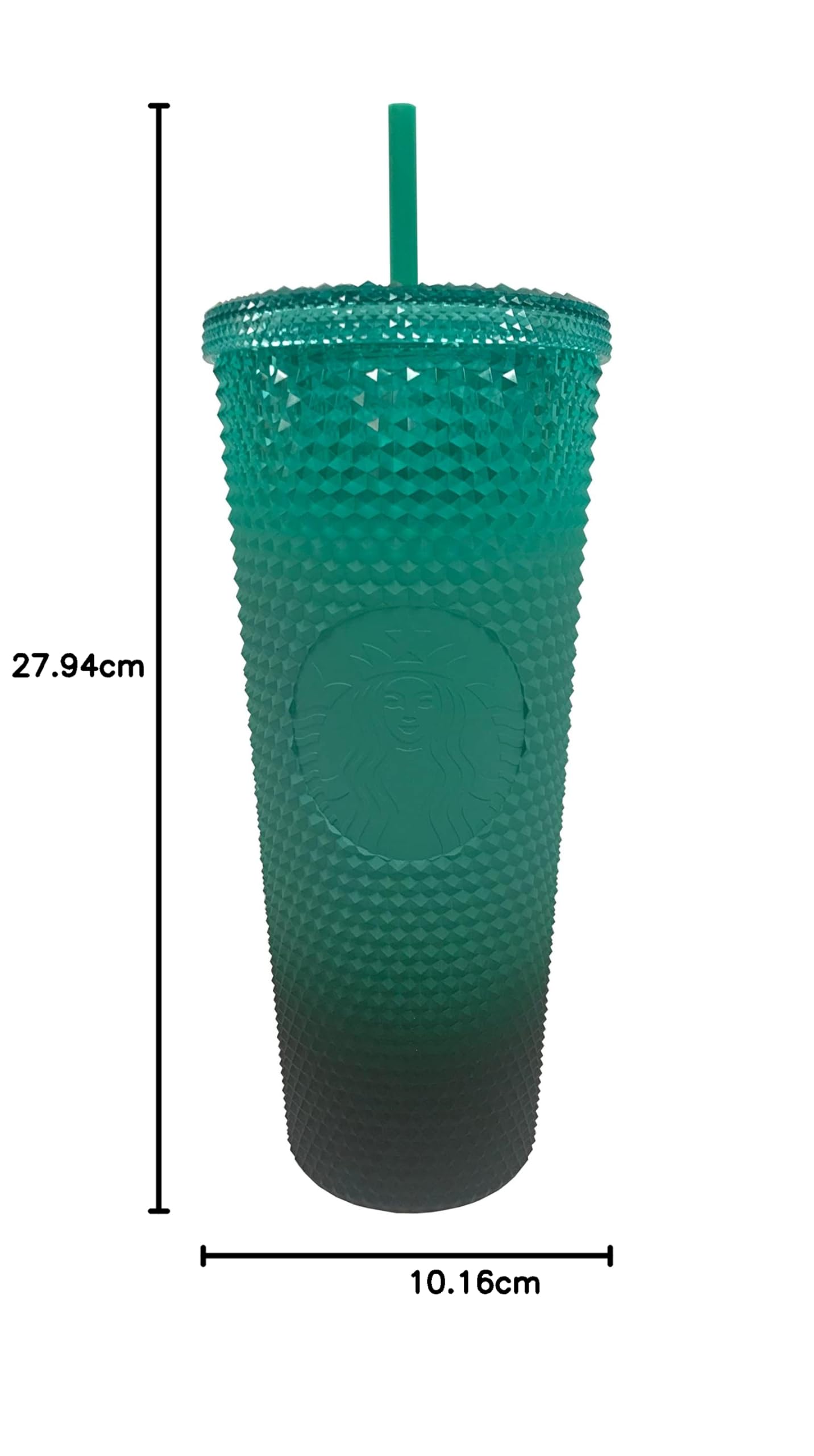 Starbucks Green Gradient Studded Acrylic Tumbler Fall Winter