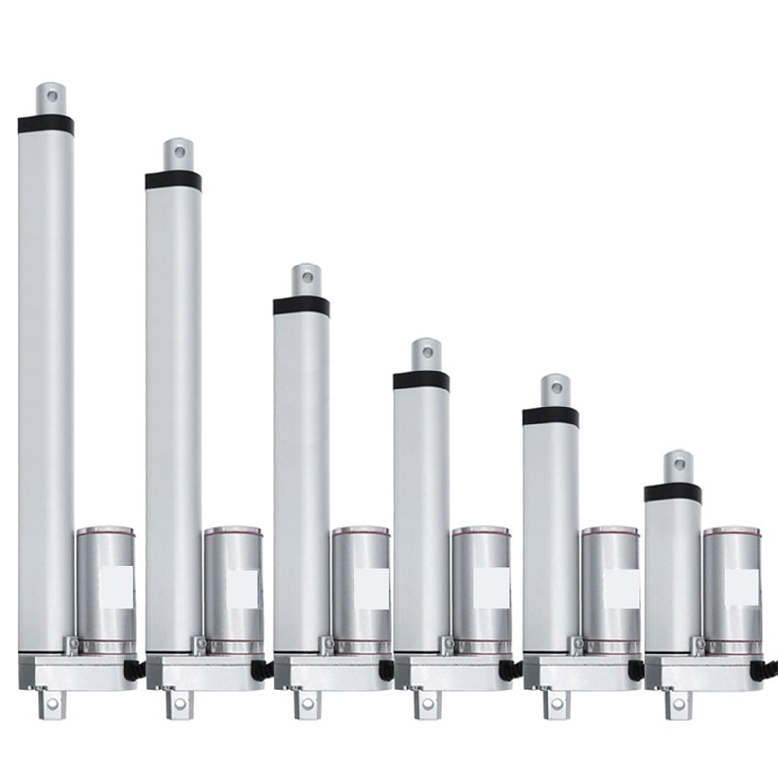 Actuador lineal de 12V y 250mm con motor eléctrico de 500N para automatización