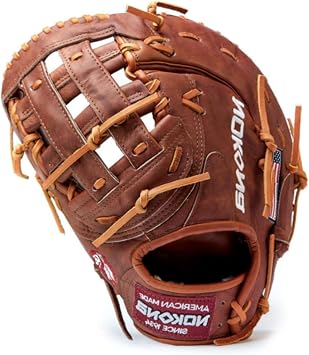Nokona Classic Walnut First Base H Web 13" Left Handed Baseball Glove Walnut, Left Handed Throw