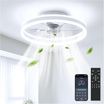 Coizabera Ceiling Fan Light, 19.7 - 32.8 sq ft 8 - 10 sq m, Forward and Reverse Rotation, Improved Cooling Efficiency, Ceiling Fan, Energy Saving, LED Ceiling Light, Dimmer Color, Air Flow Adjustment, Fan, Night Light, Up to 6,400 lm, Wobble Prevention, DC Motor, Memory/Timer, App/Remote Control, Compatible with App/Remote Control, No Construction Required, Easy Installation, Japanese Instruction Manual Included White