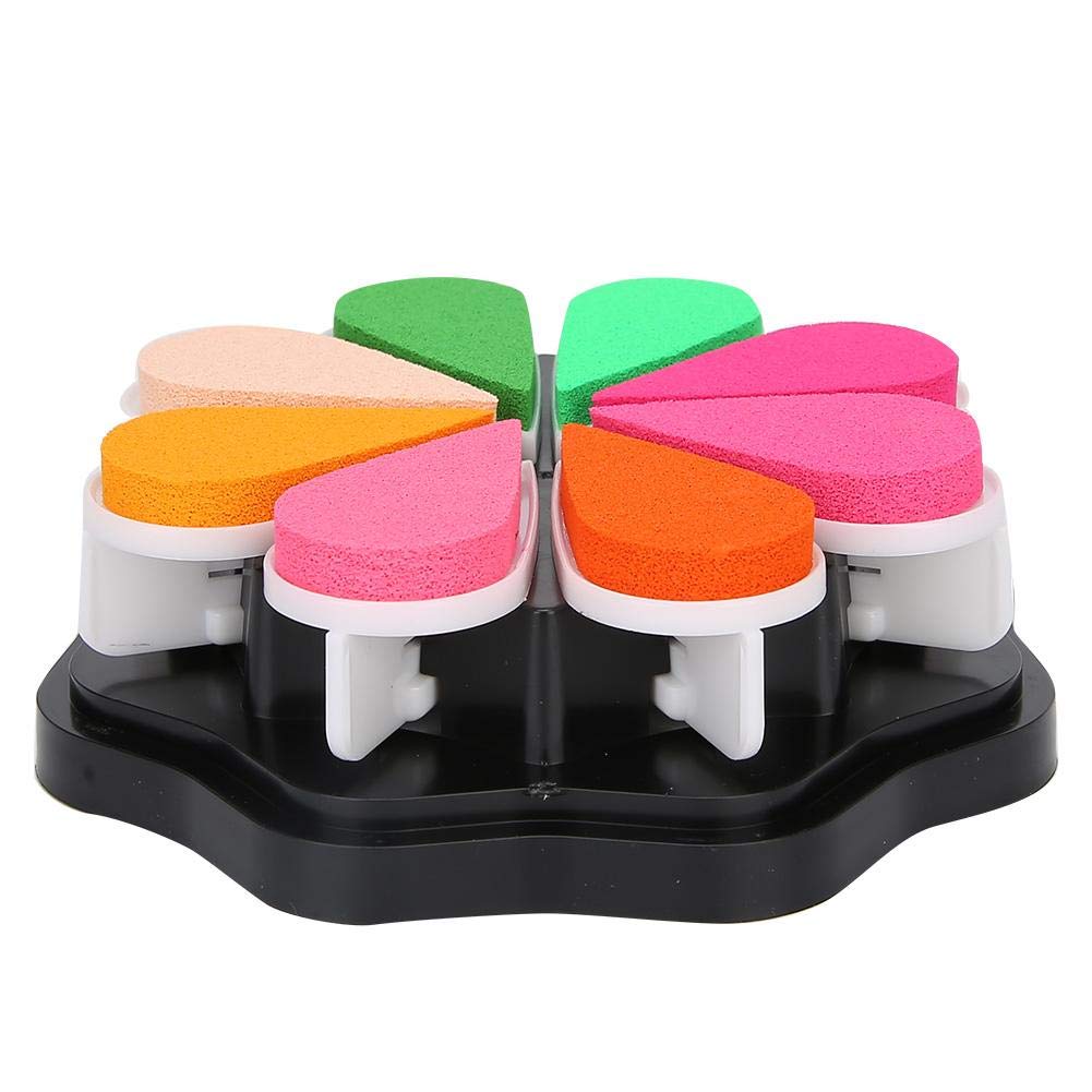 Ink Pad, 8 Colors Petal Shape Stamps Ink Pad for Schedule Book Scrapbook DIY Craft Painting, Botanic Garden - Image 2