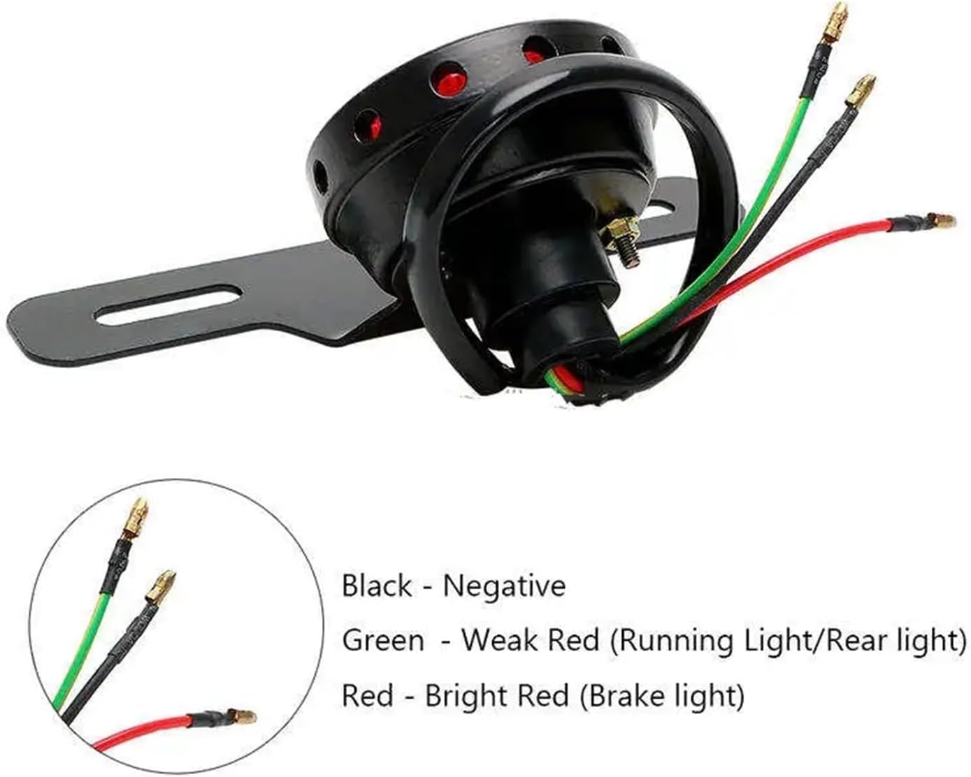 オートバイのテールライト チョッパー用 ボバー用 カフェ用 レーサー用 LED バイクテールブレーキストップライト モトリアライト