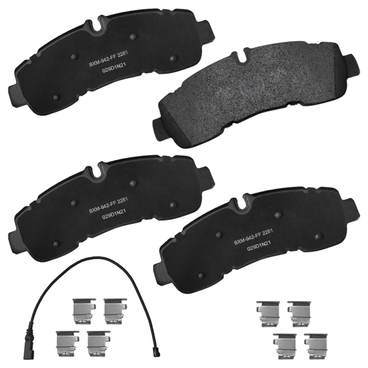Bendix Premium SBM2281 Semi-Metallic Rear Brake Pads for Ford Transit 2020, Transit-250 2020, Transit-350 2021-2020, Transit-350 HD 2023-2021
