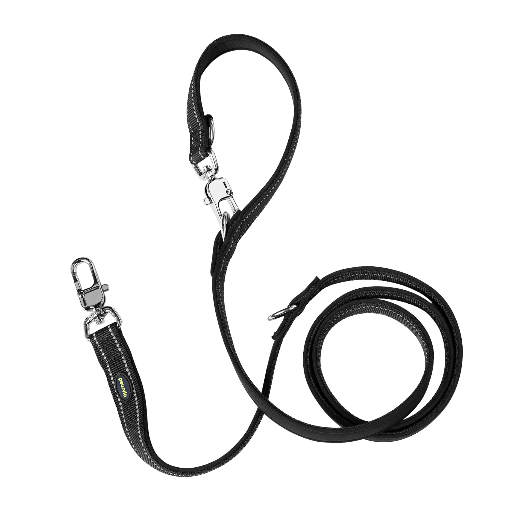 Amigo Correa para Perro 2,2 M, para Perros Grandes y Muy Grandes, Ajustable Reflectante de Nylon, Mosquetón Sólido y Herrajes Metálicos, Ligera, Secado Rápido, Resistente a Humedad y UV