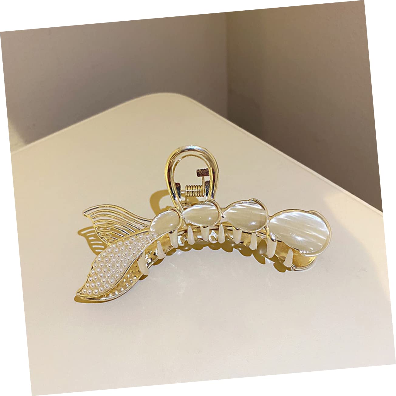 Healeved 5stücke Mermaid Haarklammer Mit Perlen Nonslip Haarclip Für Damen Stylische Haarklammer Für Hochsteckfrisuren Für Alltag Hochzeiten Reisen Und Mehr