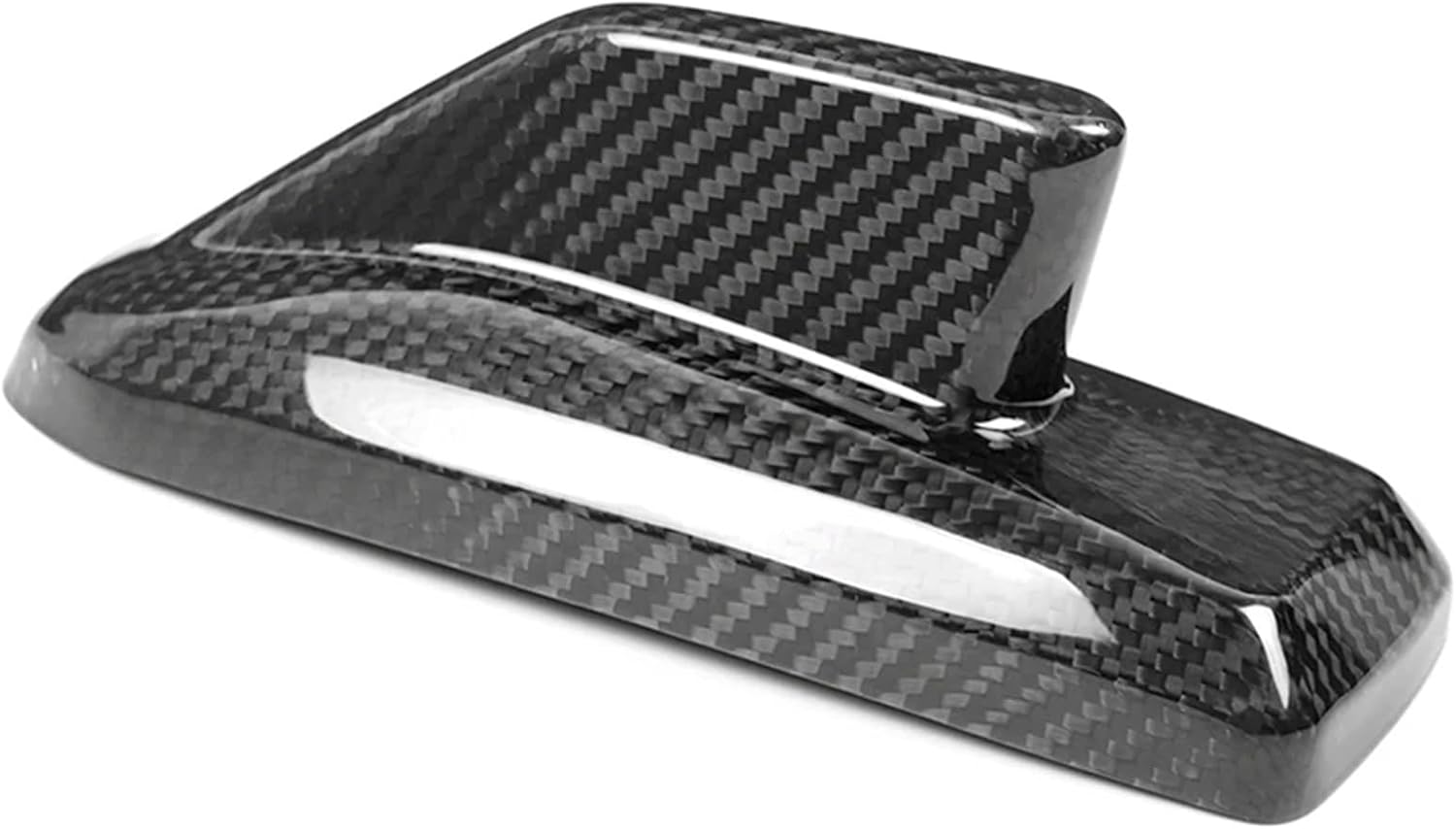 Car Carbon Fiber Roof Shark Cover Fin Shape Shell Trim Compatible with Chevy Silverado 2019-2022 1500/GMC Sierra 1500