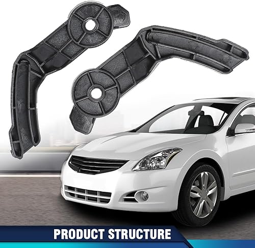 Miniatura 341 de PIT66 Soporte de parachoques delantero compatible con Hyundai Sonata 2011-2015 2 piezas soporte de parachoques delantero izquierdo y derecho