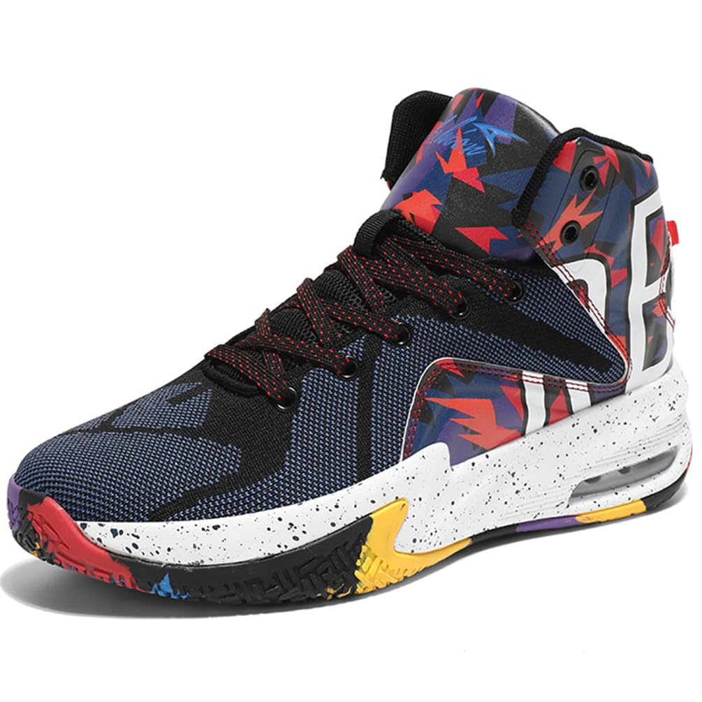 WOWEI Zapatillas de Baloncesto para Hombre Zapatillas de Deporte Aire Antideslizantes Moda Zapatos de Baloncesto Masculino Calzado de Baloncesto Gimnasio Hombre