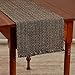 Park Designs Tweed 13 Inches x 36 Inches Poly Loop Yarn Table Runner Kitchen Linens Charcoal