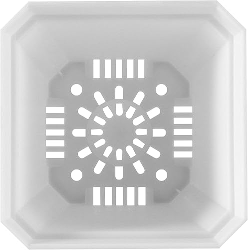 Miniatura 10 de JOIKIT Paquete de 60 macetas cuadradas negras de 4 pulgadas, maceta cuadrada de plástico con orificio de drenaje, maceta de trasplante de vivero