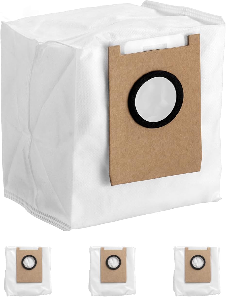 eufy Official 3x Dust Bags, 3L Capacity, Up to 75 Days Use | Rolling Brush & Guard, 2x High-Performance Filters, 2x Side Brushes, 3x Dust Bags – Compatible with eufy 3-in-1 E20