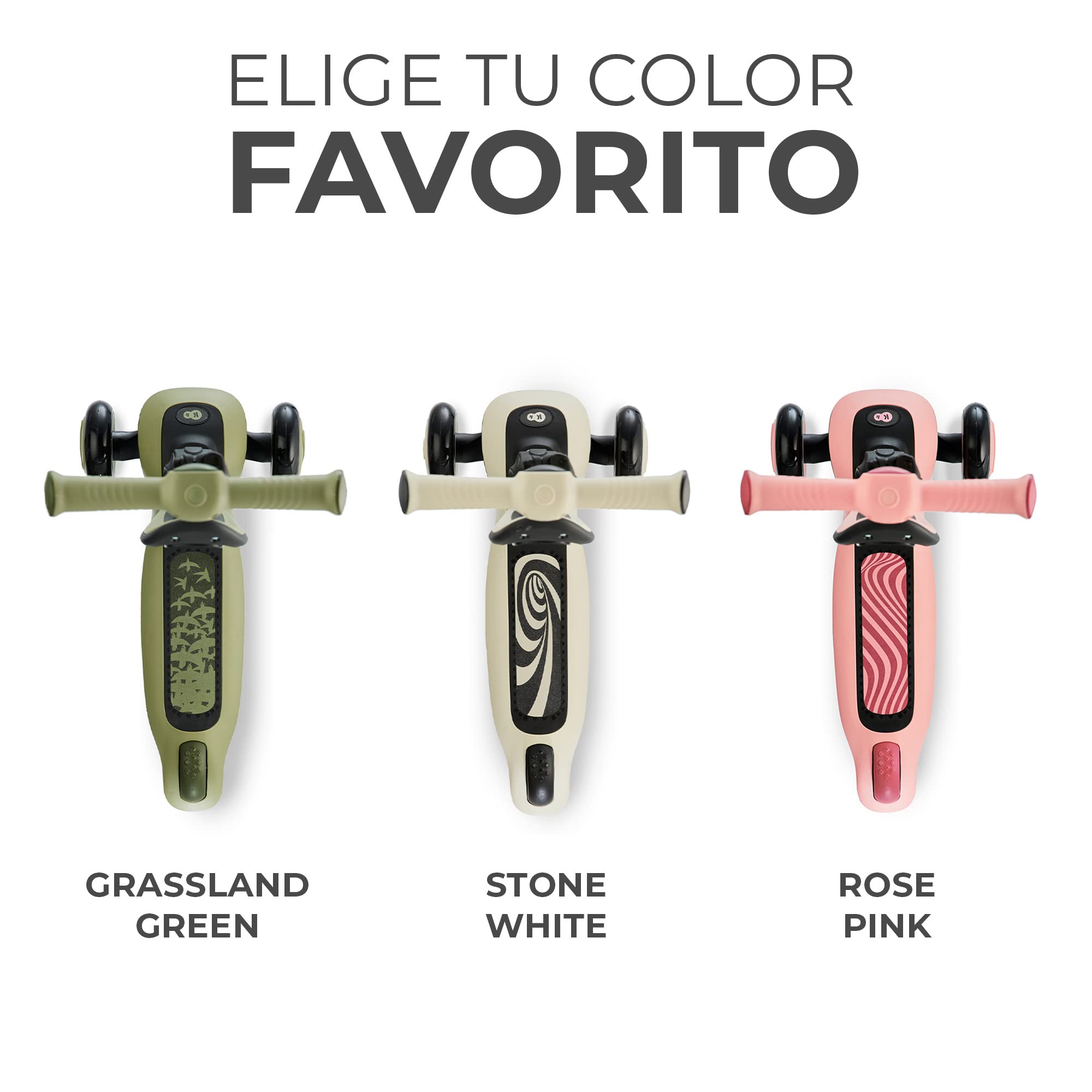 Kinderkraft Halley 2 en 1 Bicicleta sin Pedales y Patinete con Ruedas LED, Manillar Ajustable, Base Antideslizante, Ultraligera y Segura para Niños – Rosa