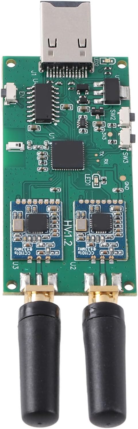 RF Adapter and Transceiver RF Transceiver Module Set for Penetration Testing Wide Frequency Range 300MHz-2.4GHz for Reception Transmission