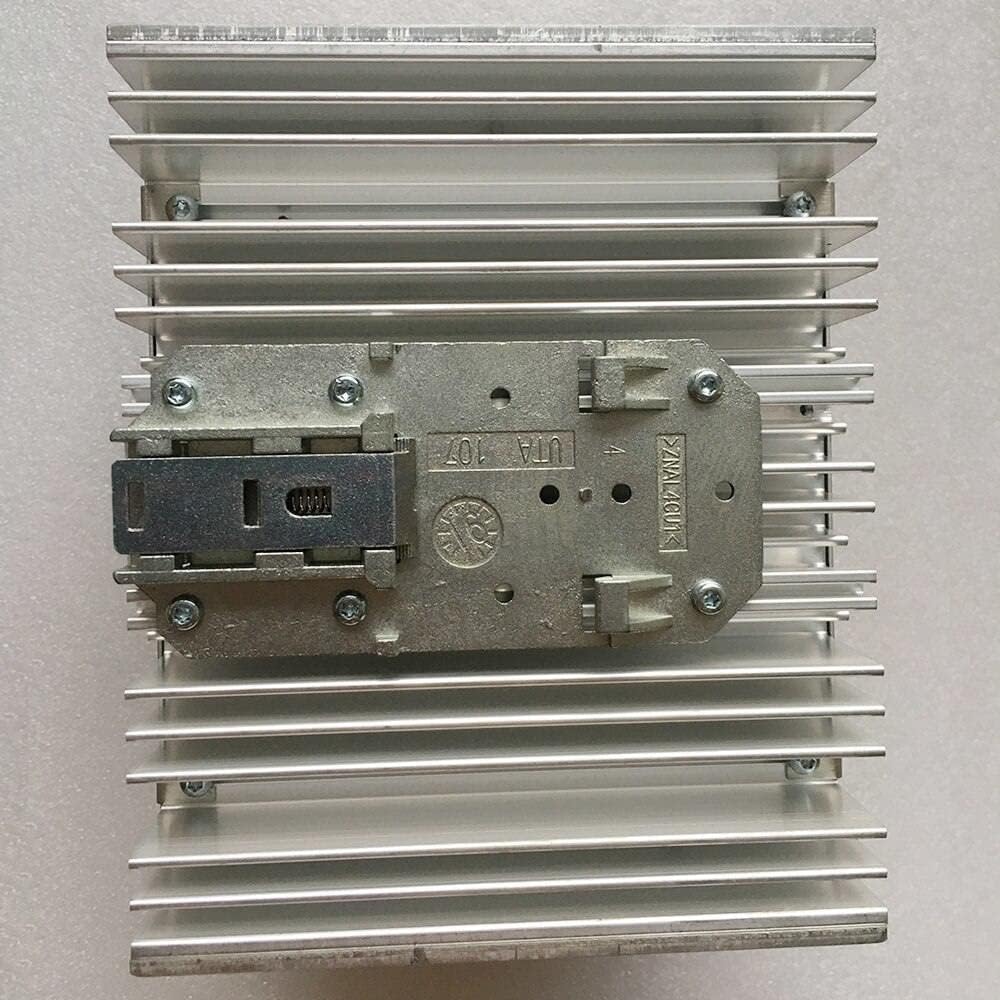 Rear view of the QUINT-PS-100-240AC/24DC/20 power supply showing the DIN rail mounting mechanism.