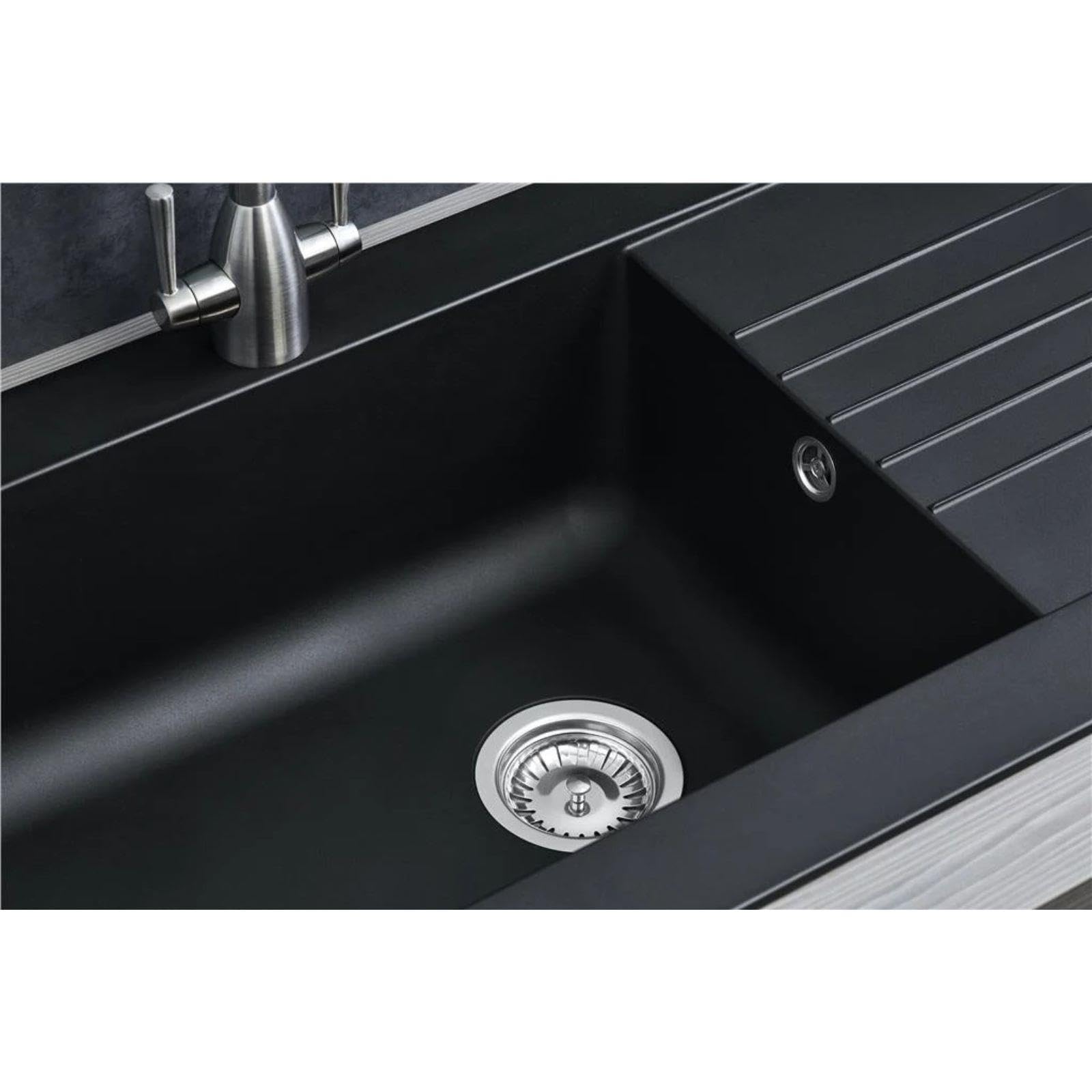 LD860BL Fregadero Negro 1 Seno con Escurridor Composite BIO