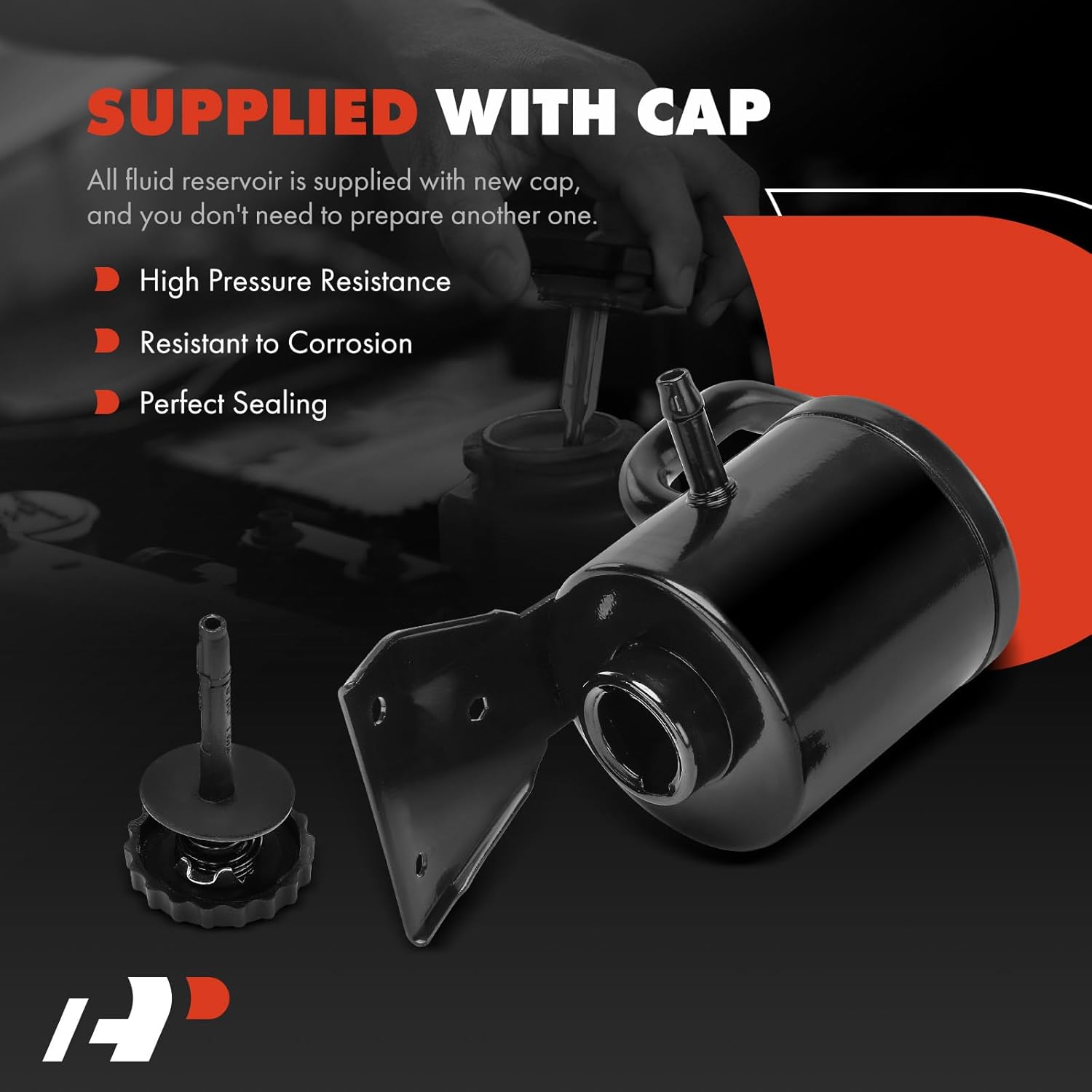 A-Premium Power Steering Reservoir/Tank with Cap & Bracket Compatible with Chevrolet Express 1500/2500/3500/4500 & GMC Savana 1500/2500/3500/4500