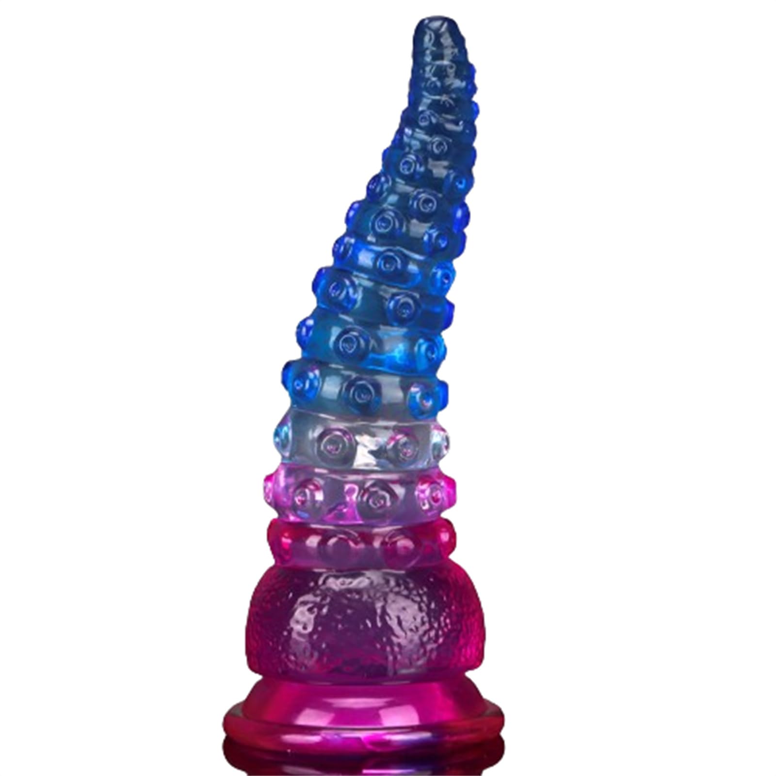Tangqian Men's Bunt Realistic Tentacle Dildo Smooth Colorful Fantasy Dildos With Suction Cup Transparent Crystal Anal Dildo Anal Plug Dildo Super Large Butt Plug Penis Masturbation Sex Toy For Wo