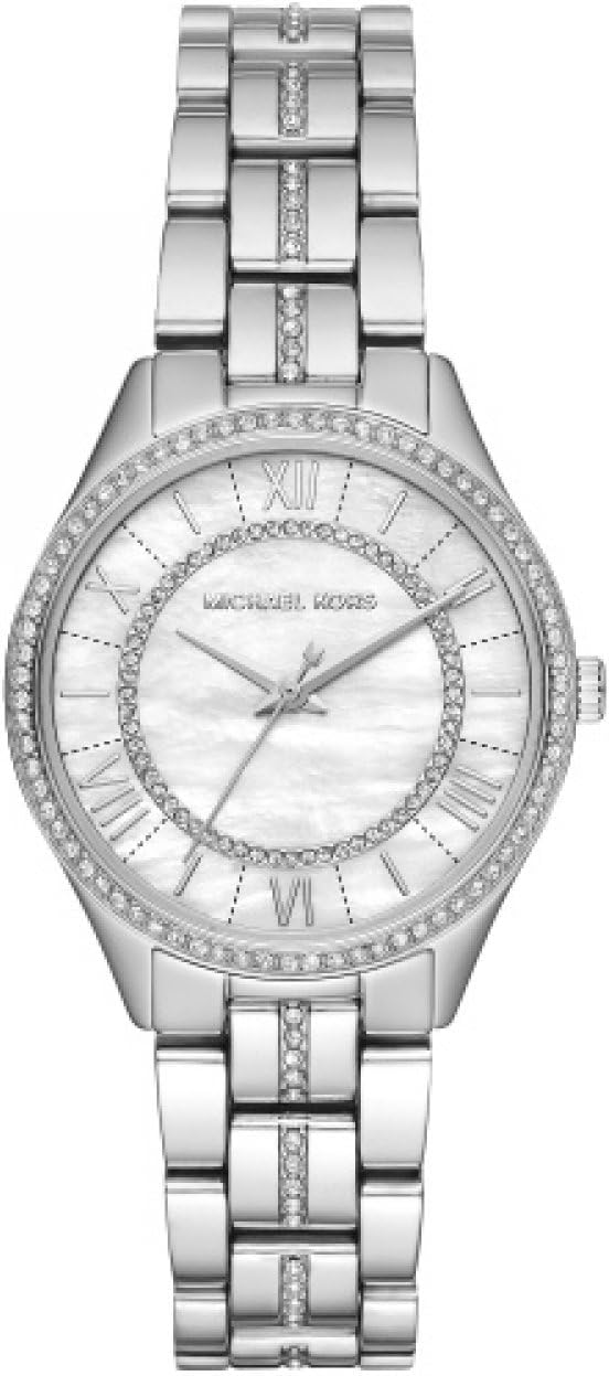 Michael Kors Lauryn Watch for Women, Quartz Three Hand Movement with Stainless Steel or Leather Strap