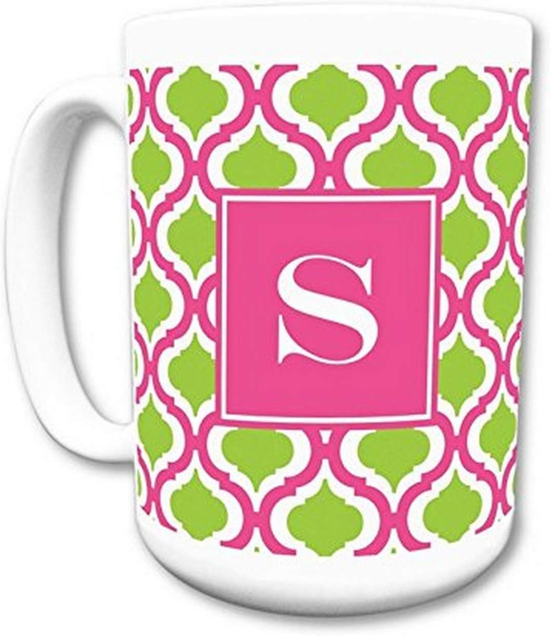 Kate Mug with Single Initial, R, Multicolored