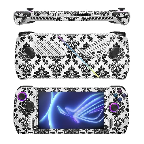 Image of MightySkins Carbon Fiber Skin Compatible with Asus ROG Ally - Vintage Damask | Protective, Durable Textured Carbon Fiber Finish | Easy to Apply