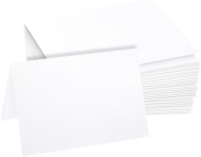 Hamilco Linen textured Cardstock Paper Blank Note Cards 4.